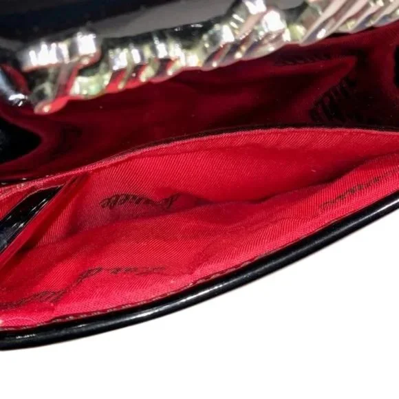 Lux de Ville Black and Red Sparkle Cruiser Tote - Picture 10 of 16